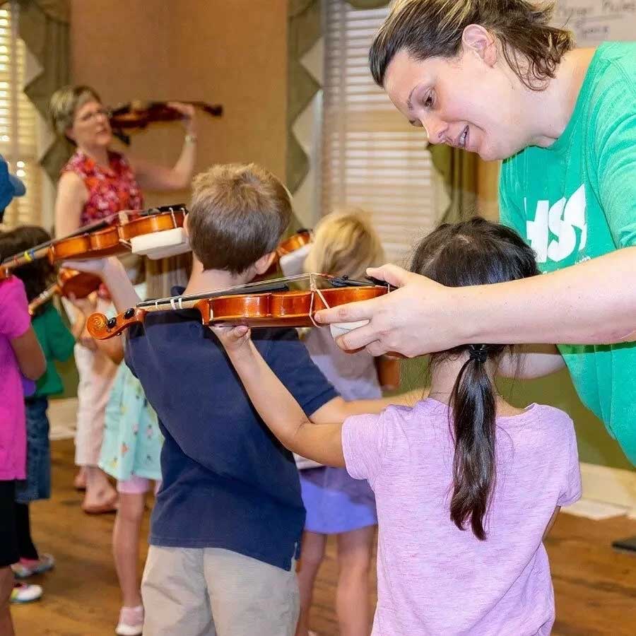 Young children education string classes.